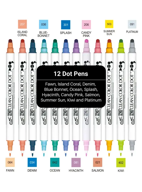 Zig Clean Dot Pens - Dutch & Deckle