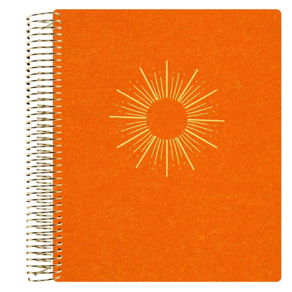 Notebook With Golden Line Manhattan Lines Notebook with Gold Sunburst Icon - Dutch & Deckle ...